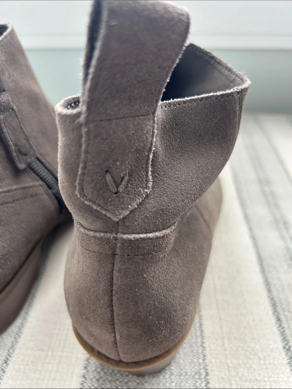 Vionic Brown Suede Ankle Booties